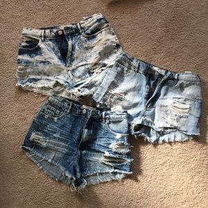 Garage High Waisted Denim Short BUNDLE